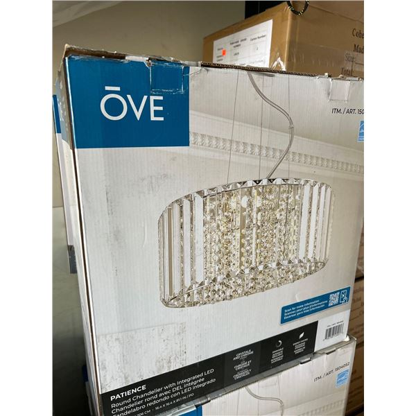 NEW Ove Crystal LED Round Chandelier