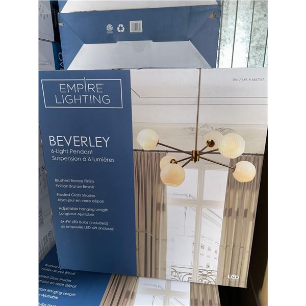 NEW Empire Beverley 6 Light LED Pendant Light