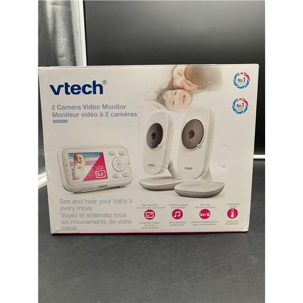 VTech 2 Camera Video Monitor VM3252-2 Baby Monitor, High Resolution 2.8in Color LCD Screen