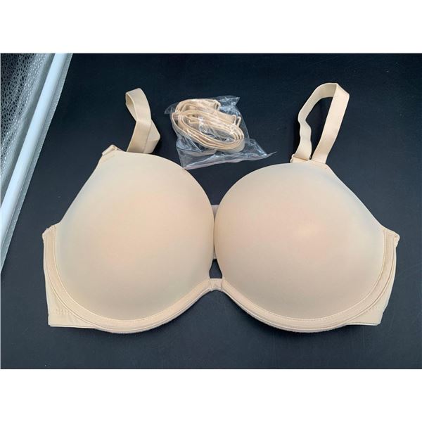 Ladies Back Clasp Bra (34D)Beige