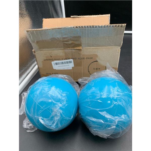 Toning Ball 2lb, Blue, Pair