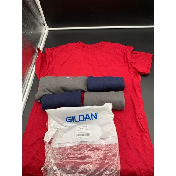 Gildan Men's Crew Neck Shirts (5pk) Assorted Colours (M)