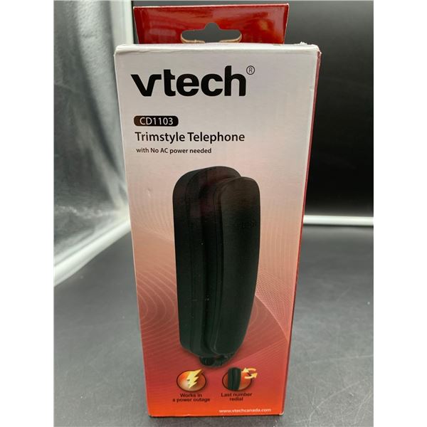 VTech Trimstyle Telephone with No AC Power Needed, CD1103