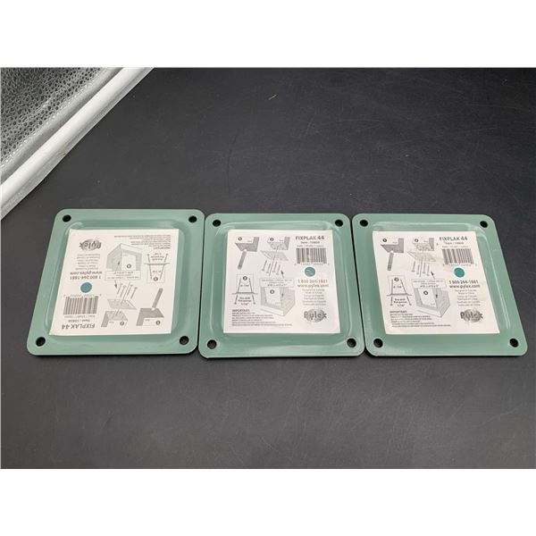 Fix Plak 44- Khaki Pylex Eco Plates (4in x 4in )3ct