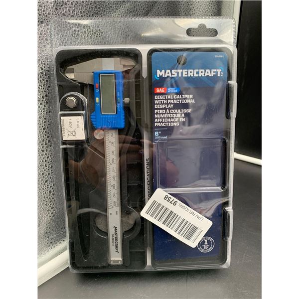 Mastercraft Digital Caliper with Fractional Display 6in