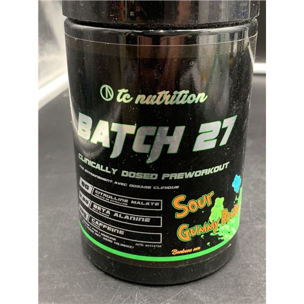 TC Nutrition Batch 27 Clinically Dosed Preworkout-Sour Gummies (350g)