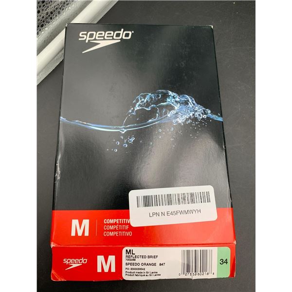 Speedo Competitve Reflected Brief-Orange (M)