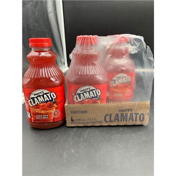 Mott's Clamato Extra Spicy Tomato Clam Cocktail (6 x 945ml)