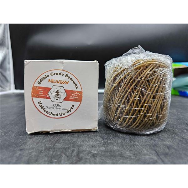 Edible Grade Beeswax and Wax-unbleached un-dyed 200ft