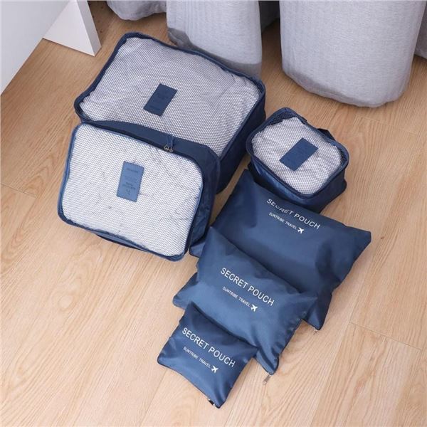 Multi Pack Zippered Travel Pouches