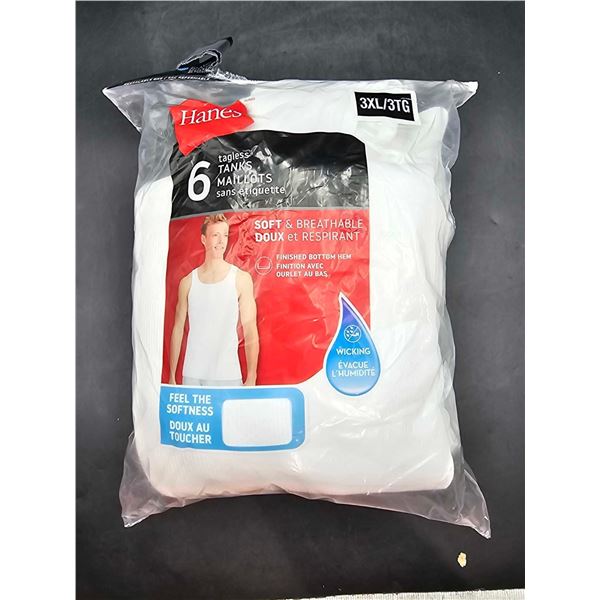 Hanes 6pk (3XL)Tagless Tanks