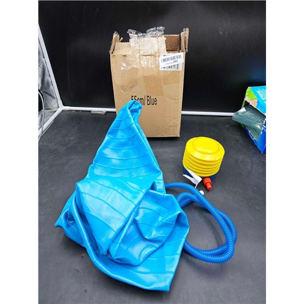 55cm Blue Excercise Ball and Pump