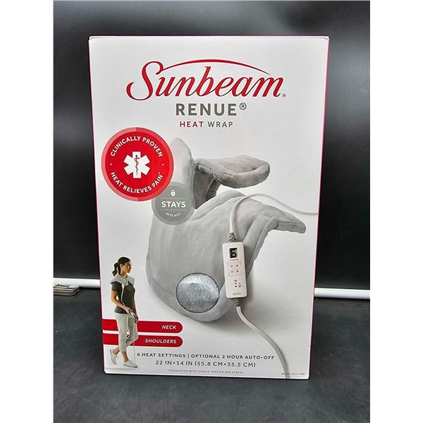 SunBeam Renue Heat Wrap with 6 Heat Settings (22in x 14in)