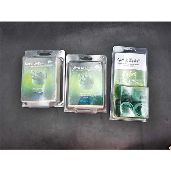 Quick Teejet Cap & Gasket, Ultra Lo-Drift 120 degree Dual Air Education Fastcap