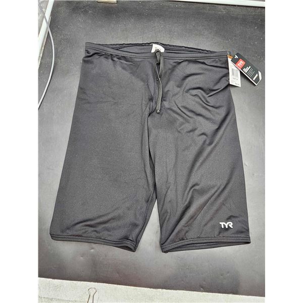 TYR Athletic Shorts Cholorine Proof with Antimicrobial Lining, Jammer (size 38)