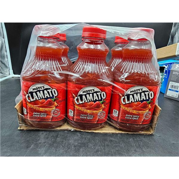 Mott's Clamato Extra Spicy Tomato Clam Cocktail (6 x 945ml)