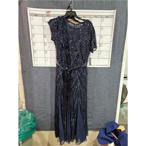 R&M Richards Sequin Navy Dress (16w)