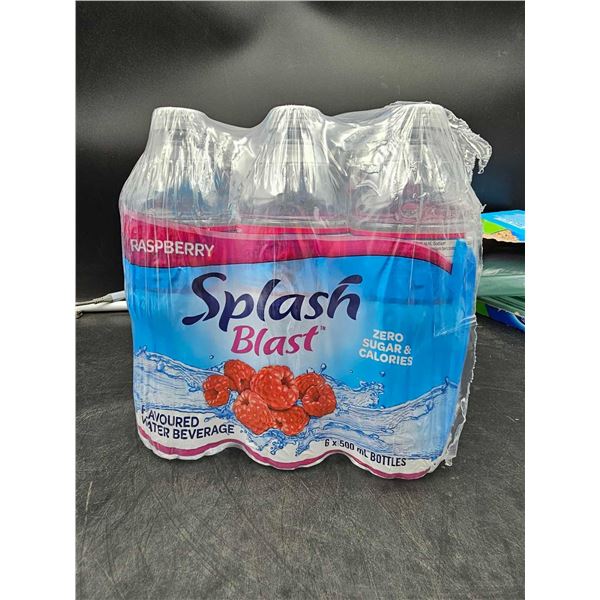Splash Blast Flavored Water Beverage (6 x 500ml) Raspberry