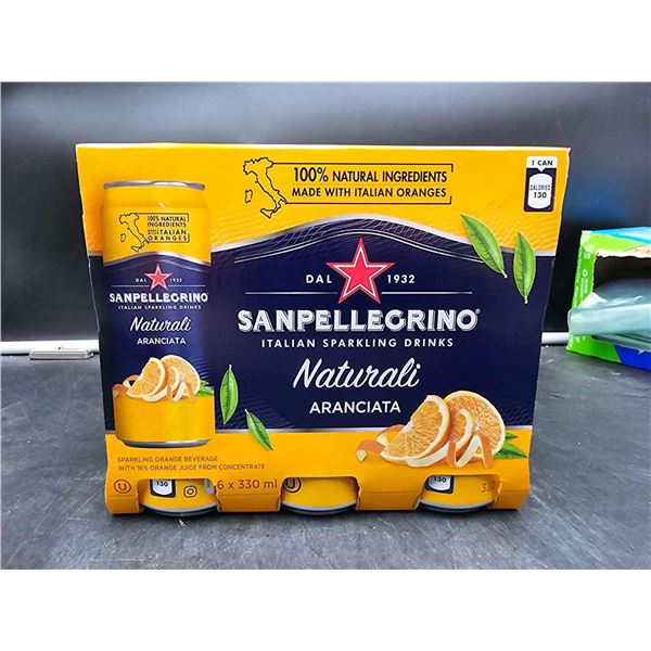 SanPellegrino Italian Sparkling Drinks- Sparkling Orange Beverage (6 x 330ml)