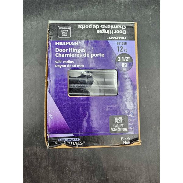 Hillman Door Hinges 5/8in radius (12pc, 3.5in)