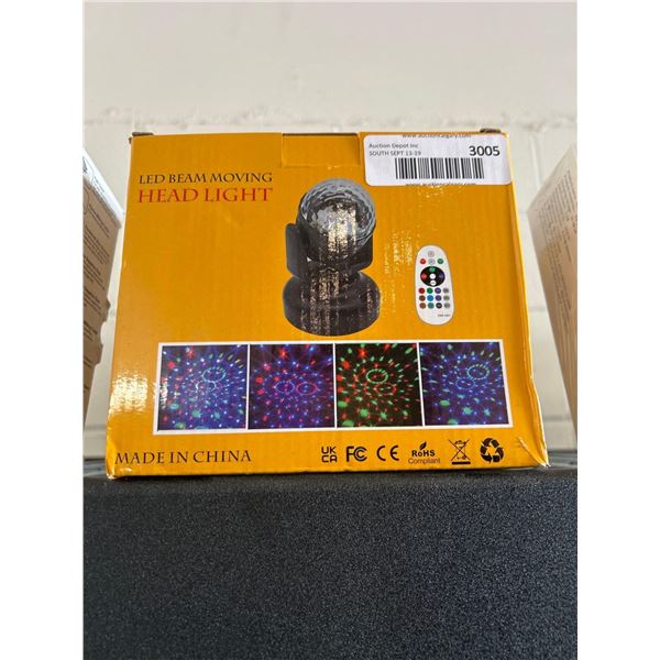 LED beam moving headlight with remote control