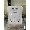 Image 1 : Powrui 6 AC outlet power bar with 2 USB outlets