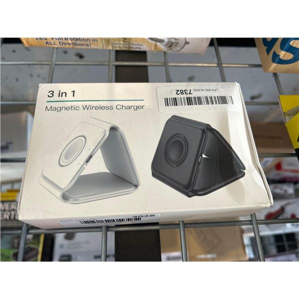 Magnetic wireless charger 3 in 1