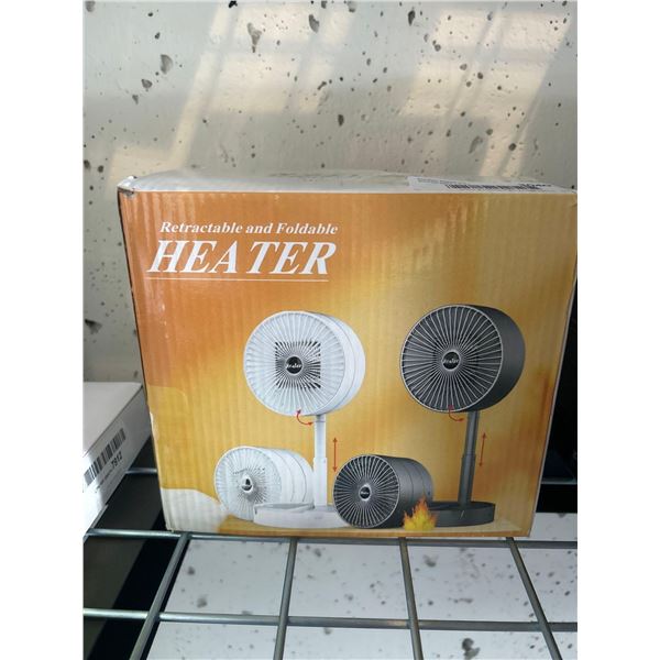 Portable retractable and folding mini space heater