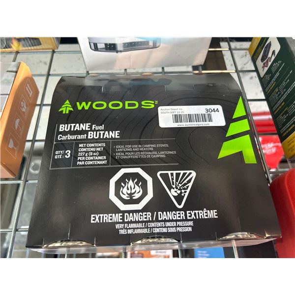 Woods butane fuel 3x227g