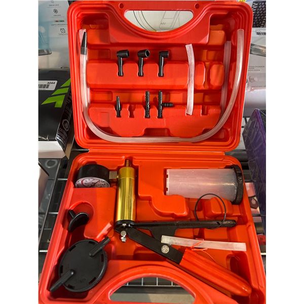 Vacuum pump brake bleeder kit