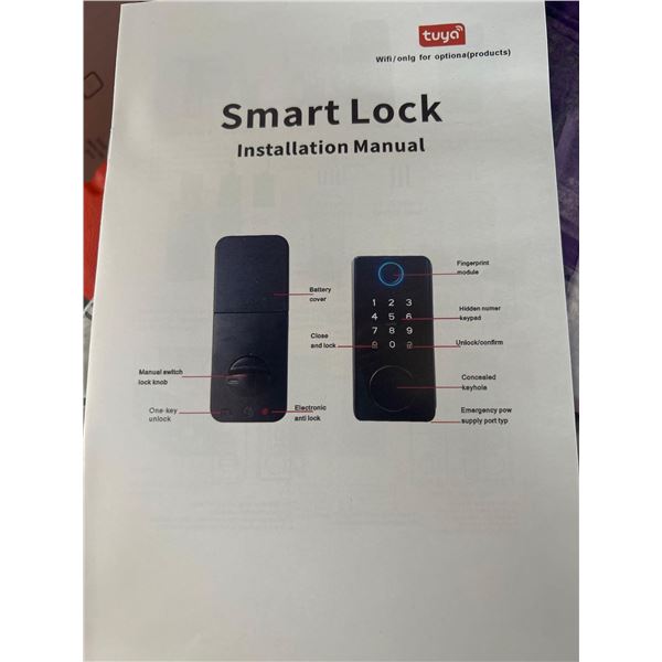 Tuya keyless smart door lock