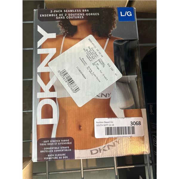 DKNY seamless bra size large, pack of 2