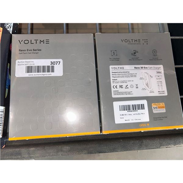 Lot of 2 voltme USB-C chargers NEW