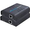 Image 1 : AGPtEK USB HDMI KVM Extender Over Single Cat 5/5E/6/7 Ethernet Cable- Signal Extension Up to 120m/36