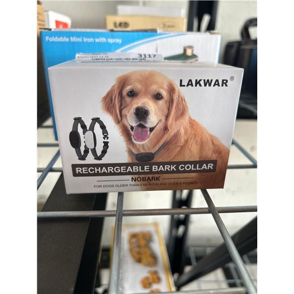 Lakwar rechargable bark collar for dogs 6 months and older