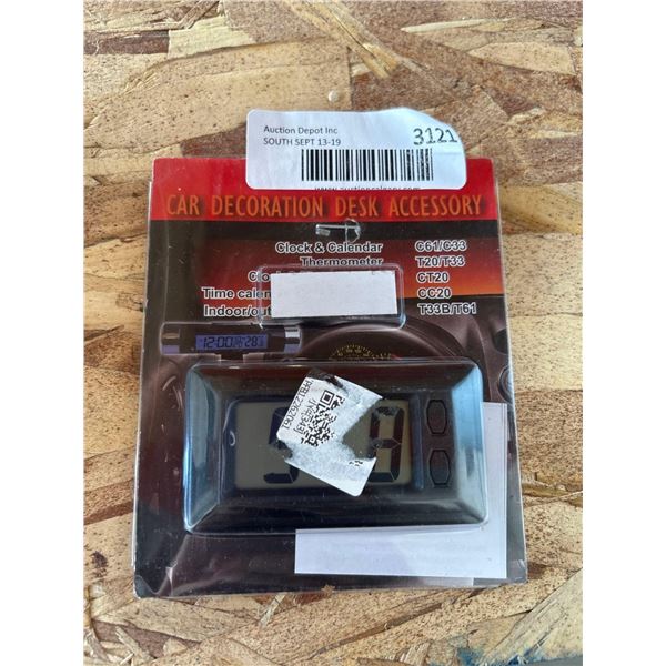 Multifunctional indoor / outdoor clock & calendar with thermometer