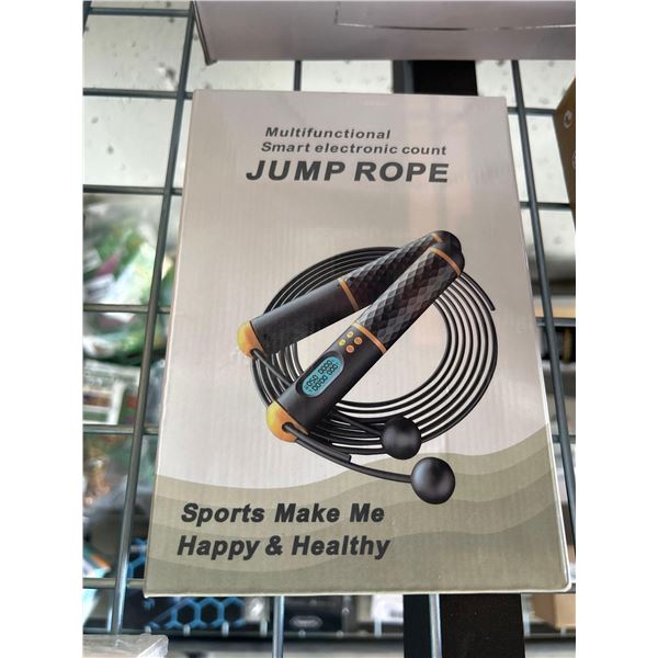 Smart electronic jump rope with jump count function