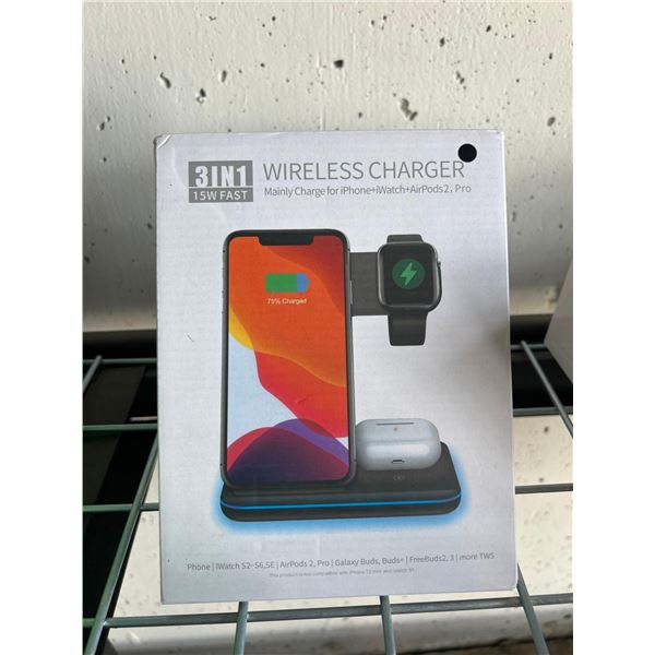 3 in 1 Wireless Charging Tower