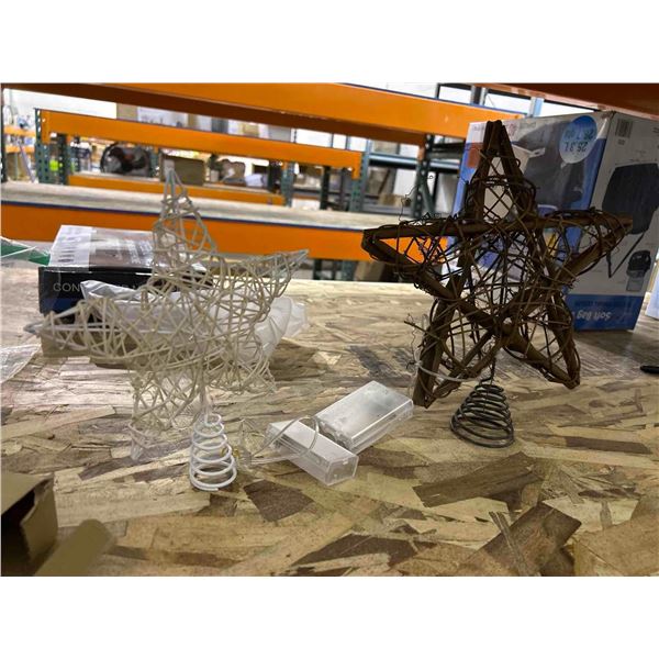 Lot of 2 Wired Tree Top Stars