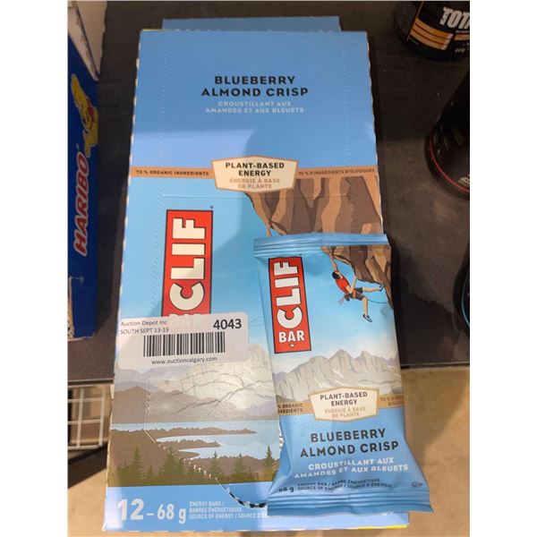 Clif Bar Blueberry Almond Crisp 12 x 68g