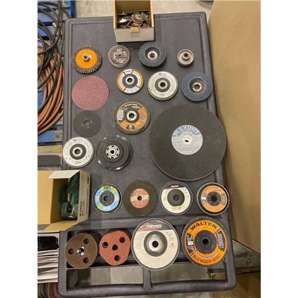 Assorted Lot of Disc's, Grid Wheels and Sanding Pads