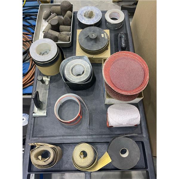 Assorted Lot of Sand Paper and Sanding Pads