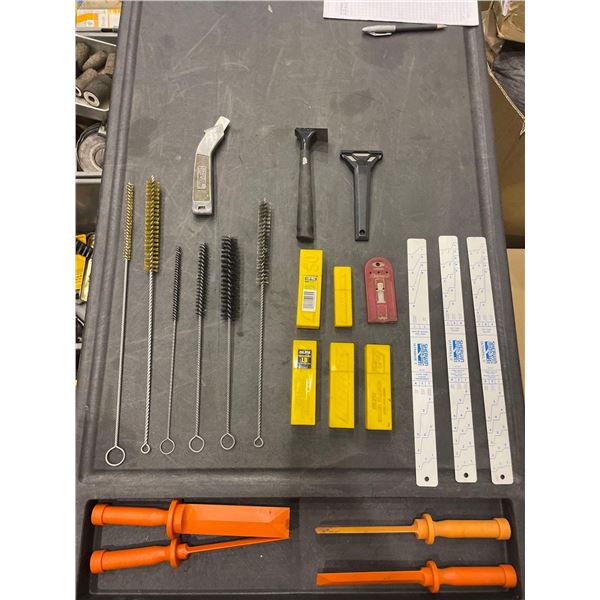 Assorted Lot of Industrial Pipe Cleaners, Blades and Scrappers