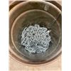 Image 1 : Lot of 2 Large Chains in Metal Bucket