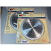 Image 1 : Vermont America 9" Smooth Cutoff 60 Carbide Teeth Saw Blade Lot of 2