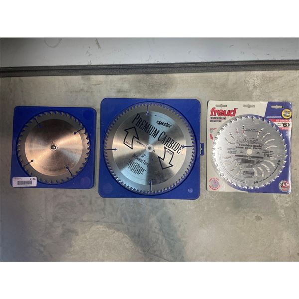 Lot of 3 Premium Carbide Saw Blades