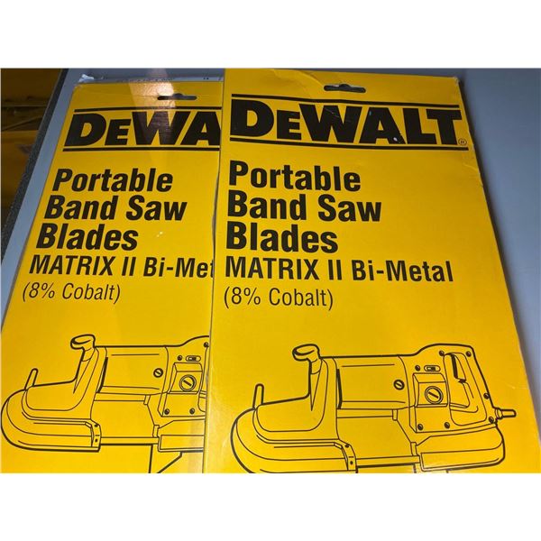 Dewalt Portable Band Saw Blades Lot of 2