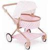 Image 1 : LullaBaby – Twin Doll Stroller – Pink Toy Stroller With Gold Stars – Fold