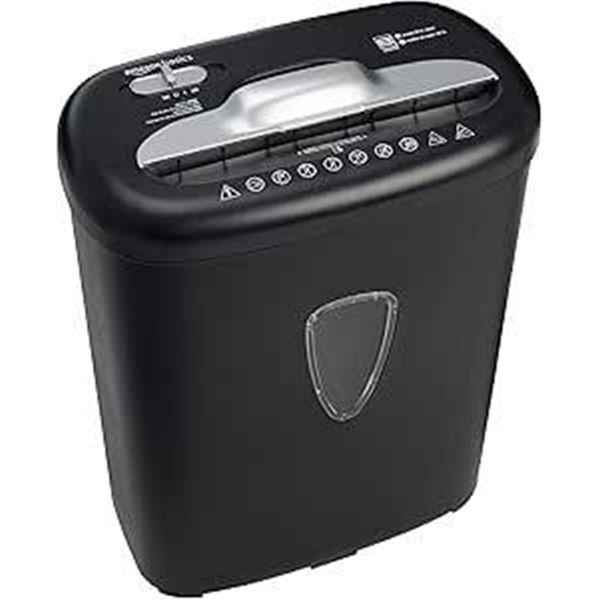 Amazon Basics 8-Sheet Cross-Cut Paper and Credit Card Home Office Shredder