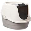 Image 1 : Amazon Basics No-Mess Hooded Cat Litter Box
